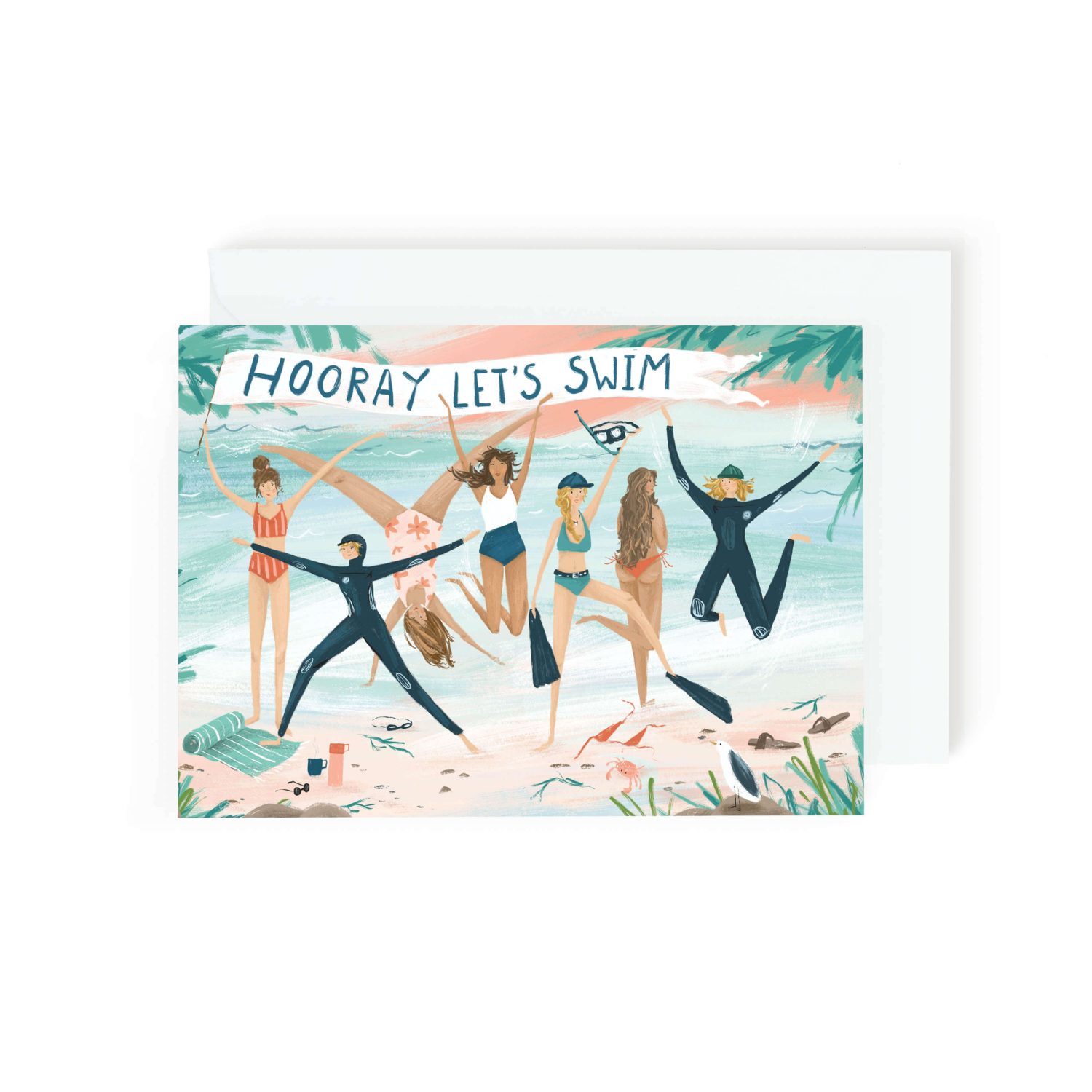 Hooray Swimming Card