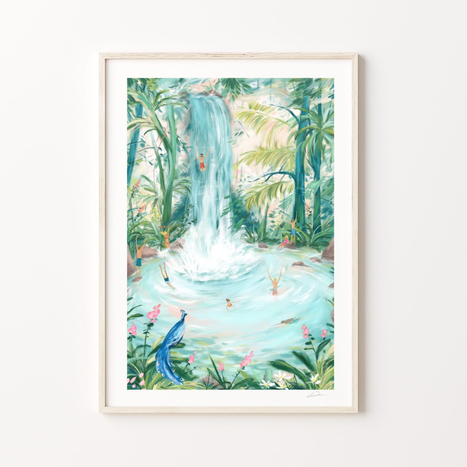 Jungle Pools Art Print