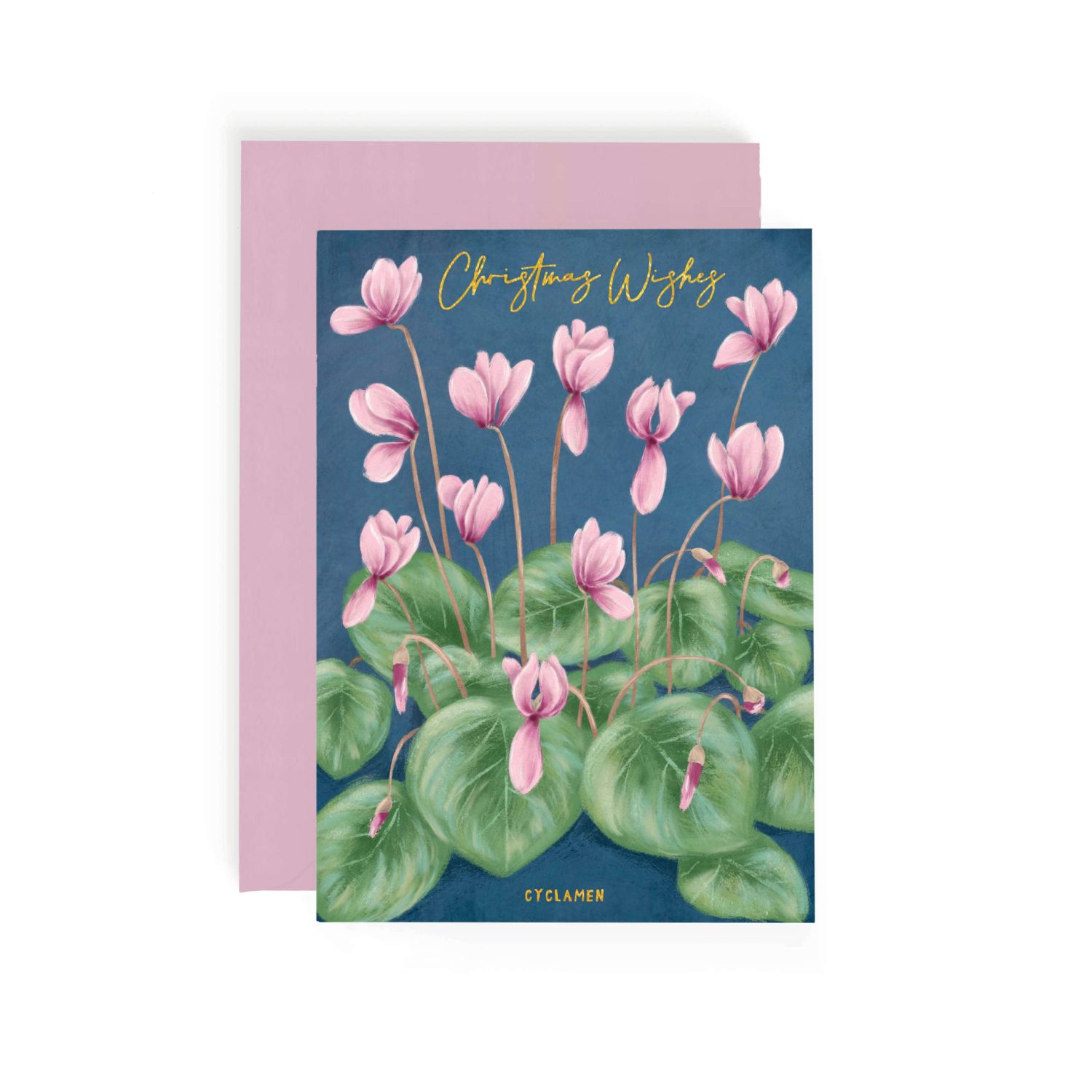 Cyclamen Christmas Card