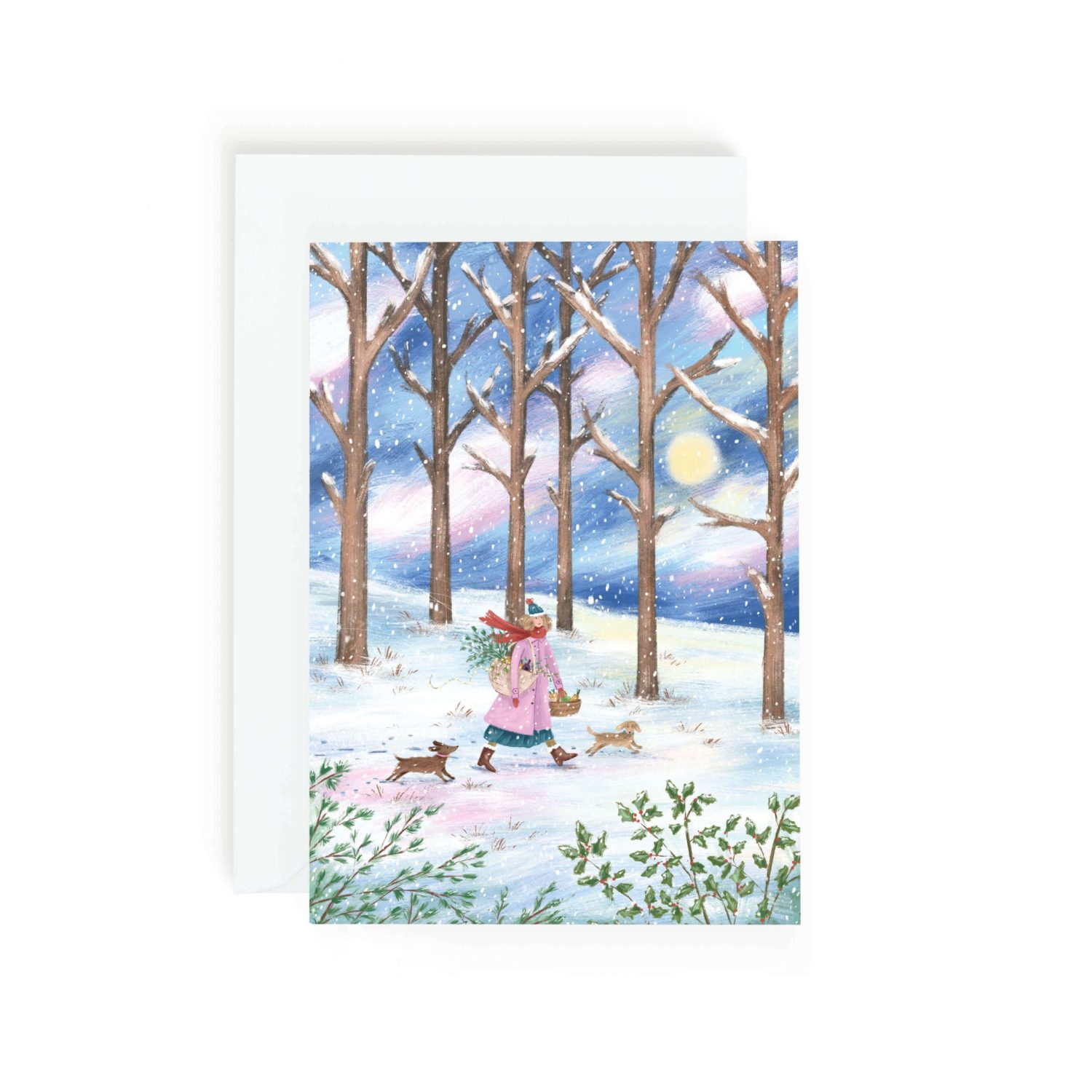 Dachshund Christmas Card