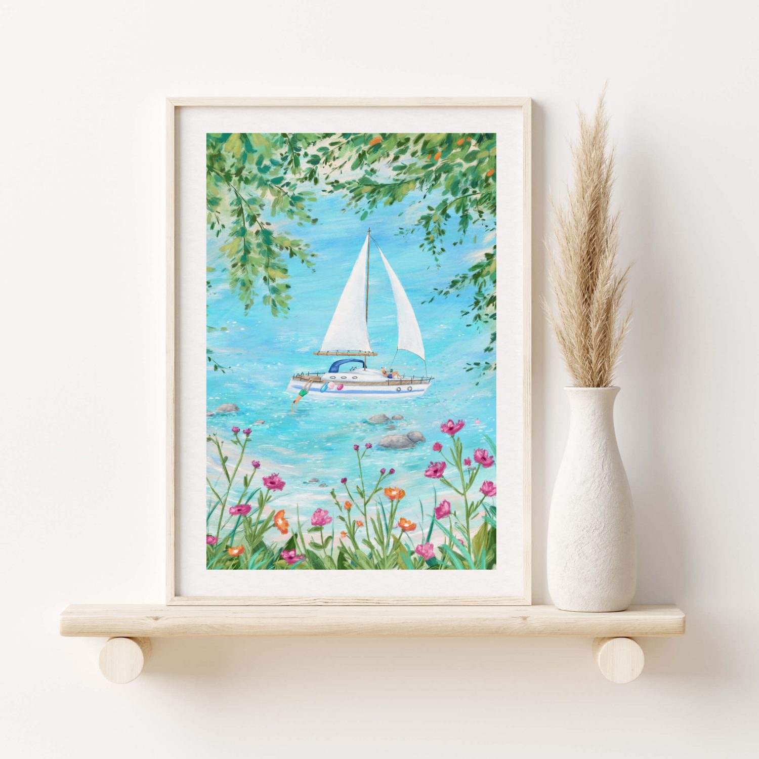 Sailing Boat Art Print