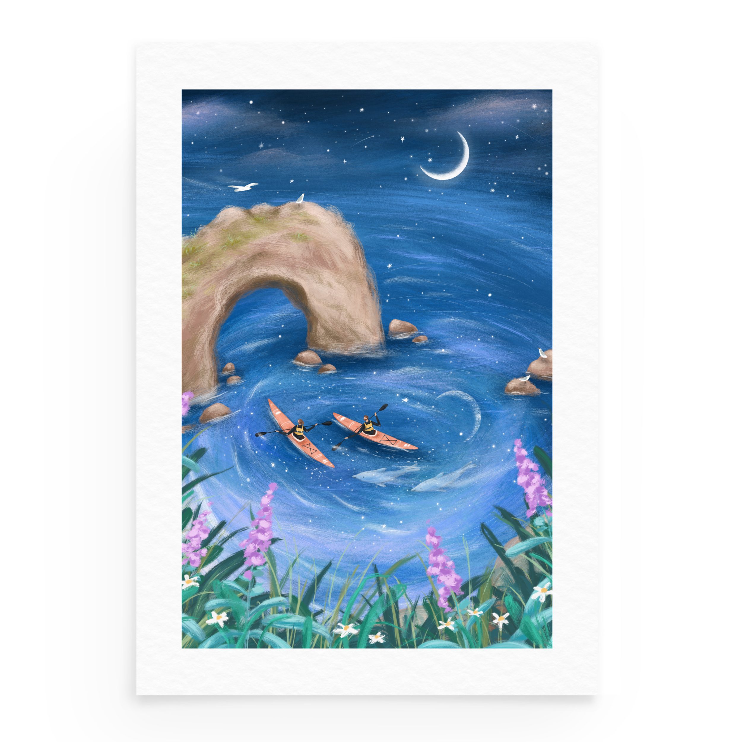 Ocean Kayakers Art Print - Image 5