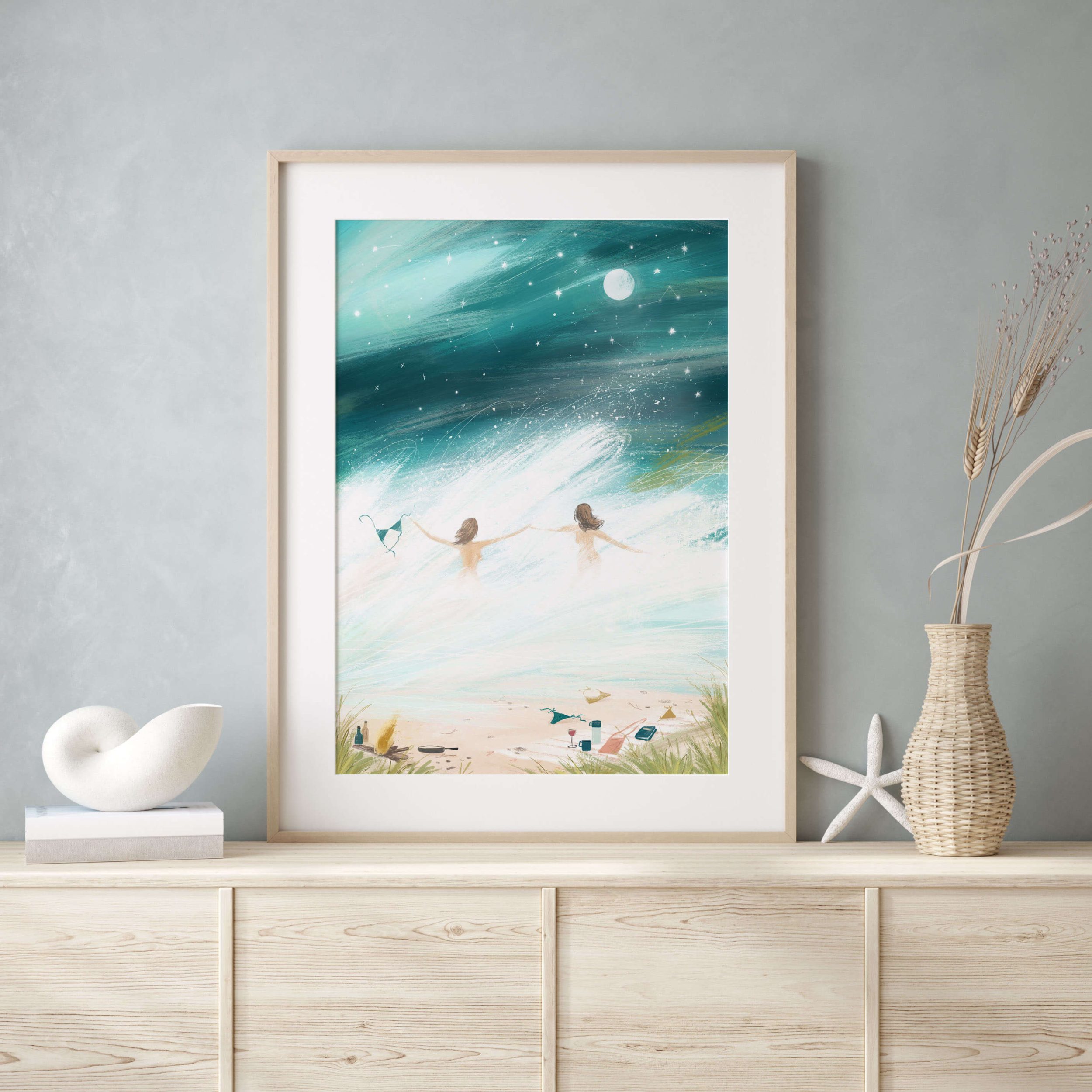 Wild Swimmers Art Print - Image 3